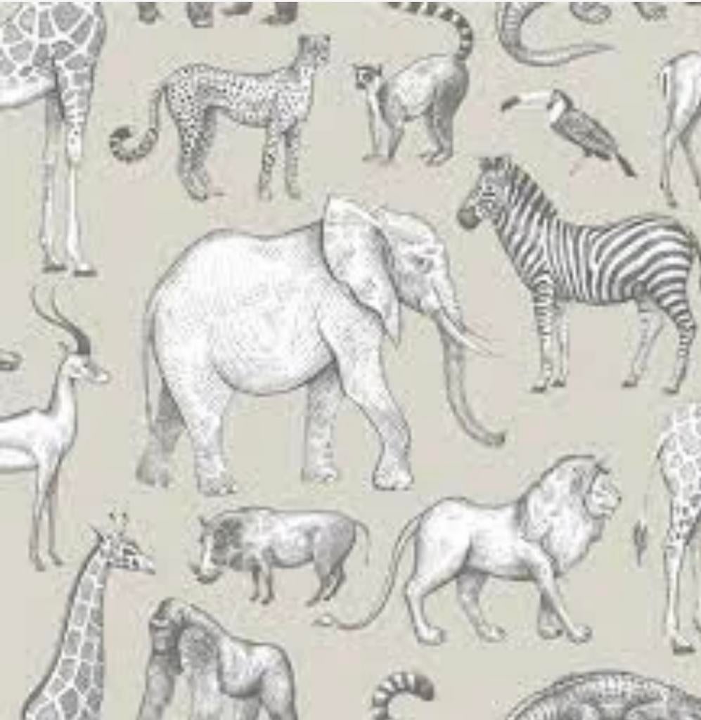 Esta Home Forest Friends Jungle Dieren Behang, Ophalen of Verzenden, 10 tot 25 m², Beige