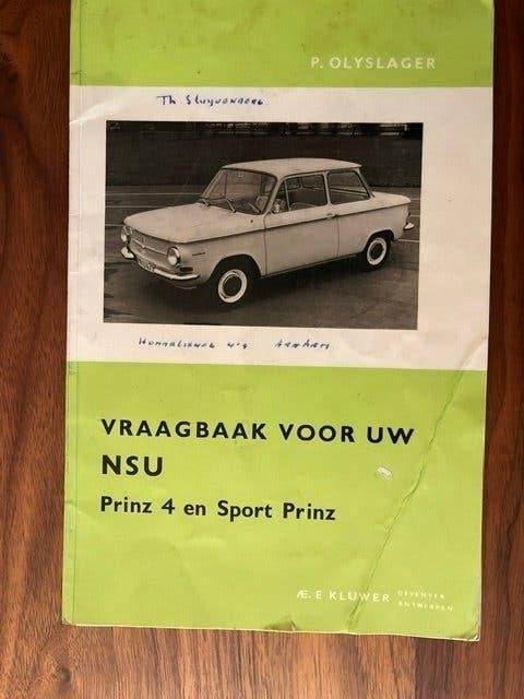 Vraagbaak voor uw NSU, Prinz 4 en Sport Prinz, Ophalen of Verzenden
