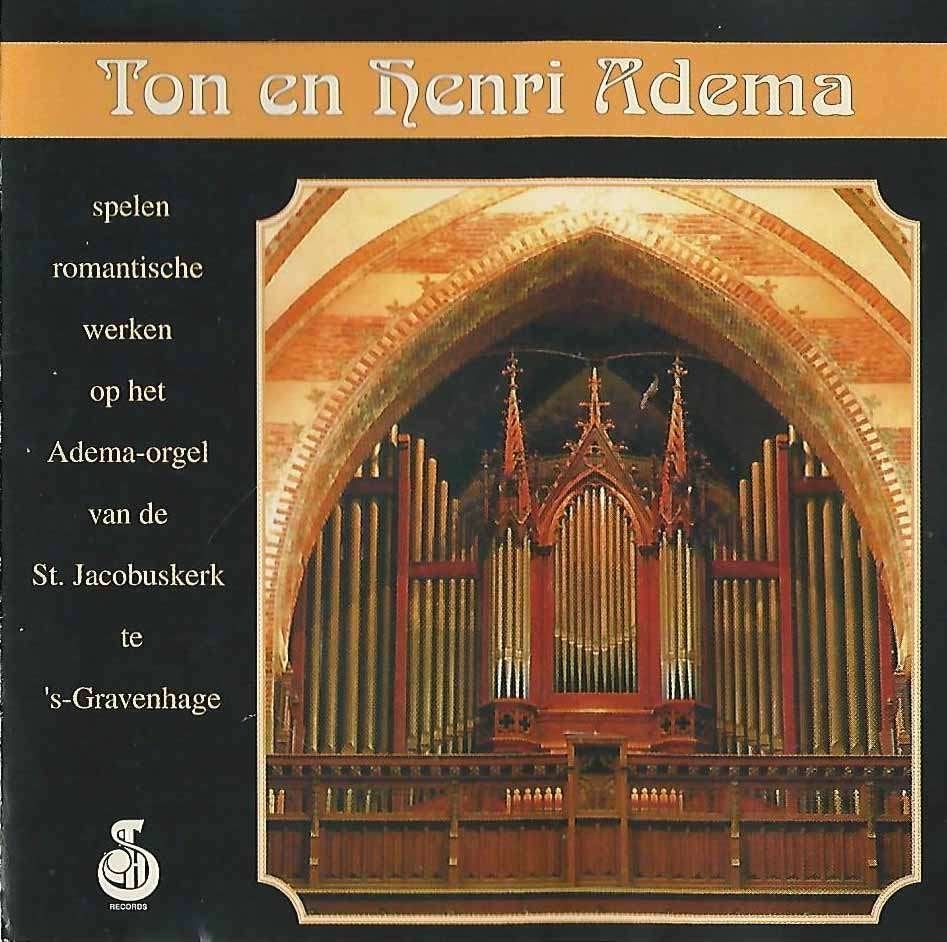 OrgelCD: Ton en Henri Adema - Spelen romantische werken, Ophalen of Verzenden, Zo goed als nieuw, Instrumentaal, Orgel