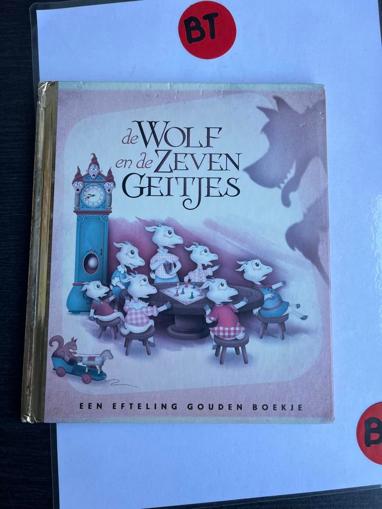 De Wolf en de Zeven Geitjes - Efteling Gouden Boekje, Boeken, Sprookjes en Fabels, Zo goed als nieuw, Ophalen of Verzenden