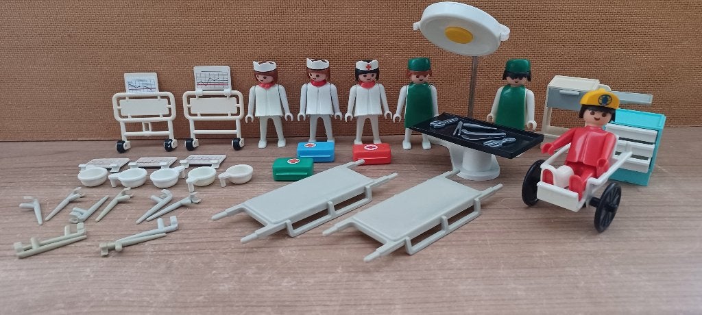 playmobil vintage ziekenhuis onderdelen, Ophalen of Verzenden, Gebruikt, Losse onderdelen