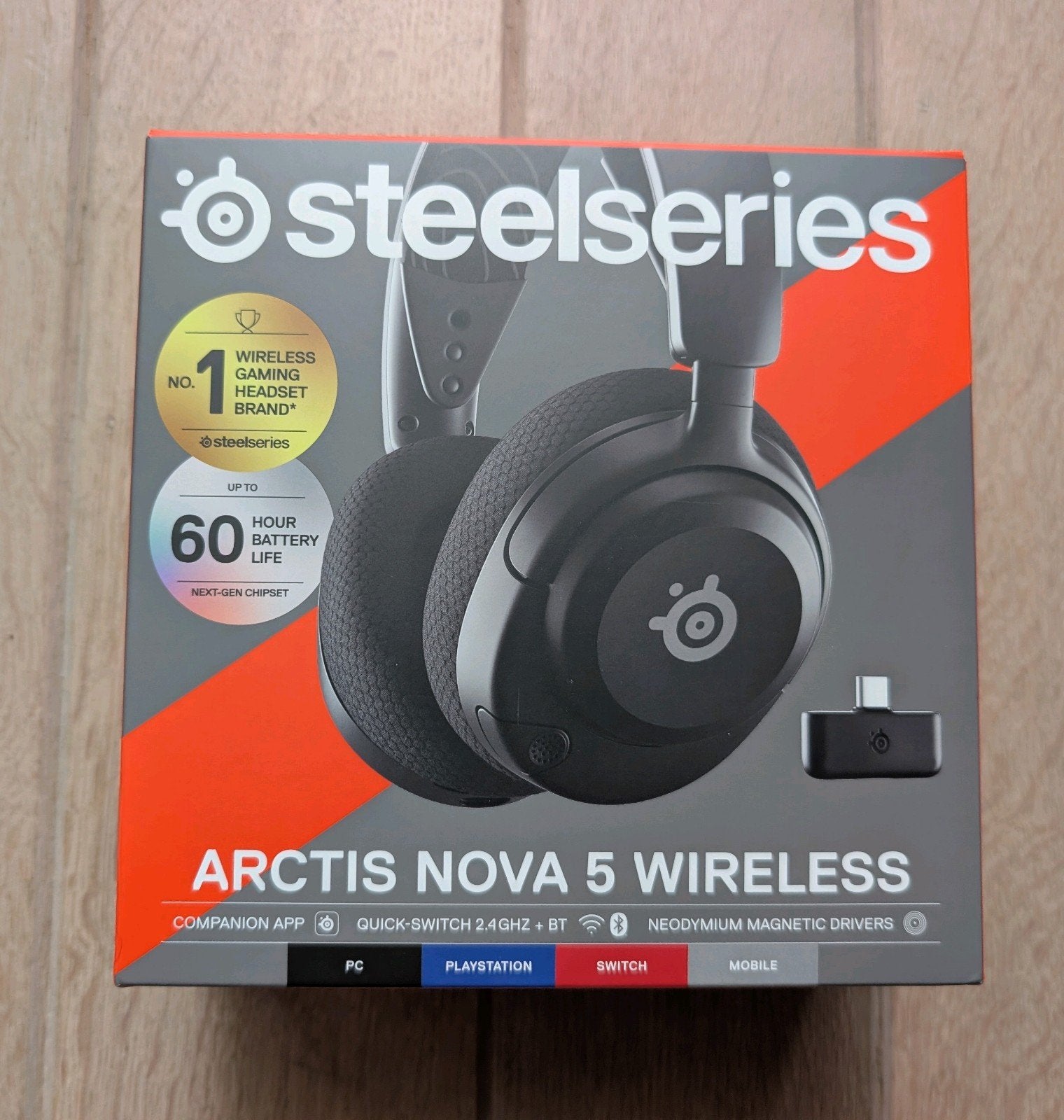 Steelseries Arctis Nova 5 headset zgan, met doos, Mute-functie, Steelseries Arctis, Ophalen of Verzenden, Zo goed als nieuw