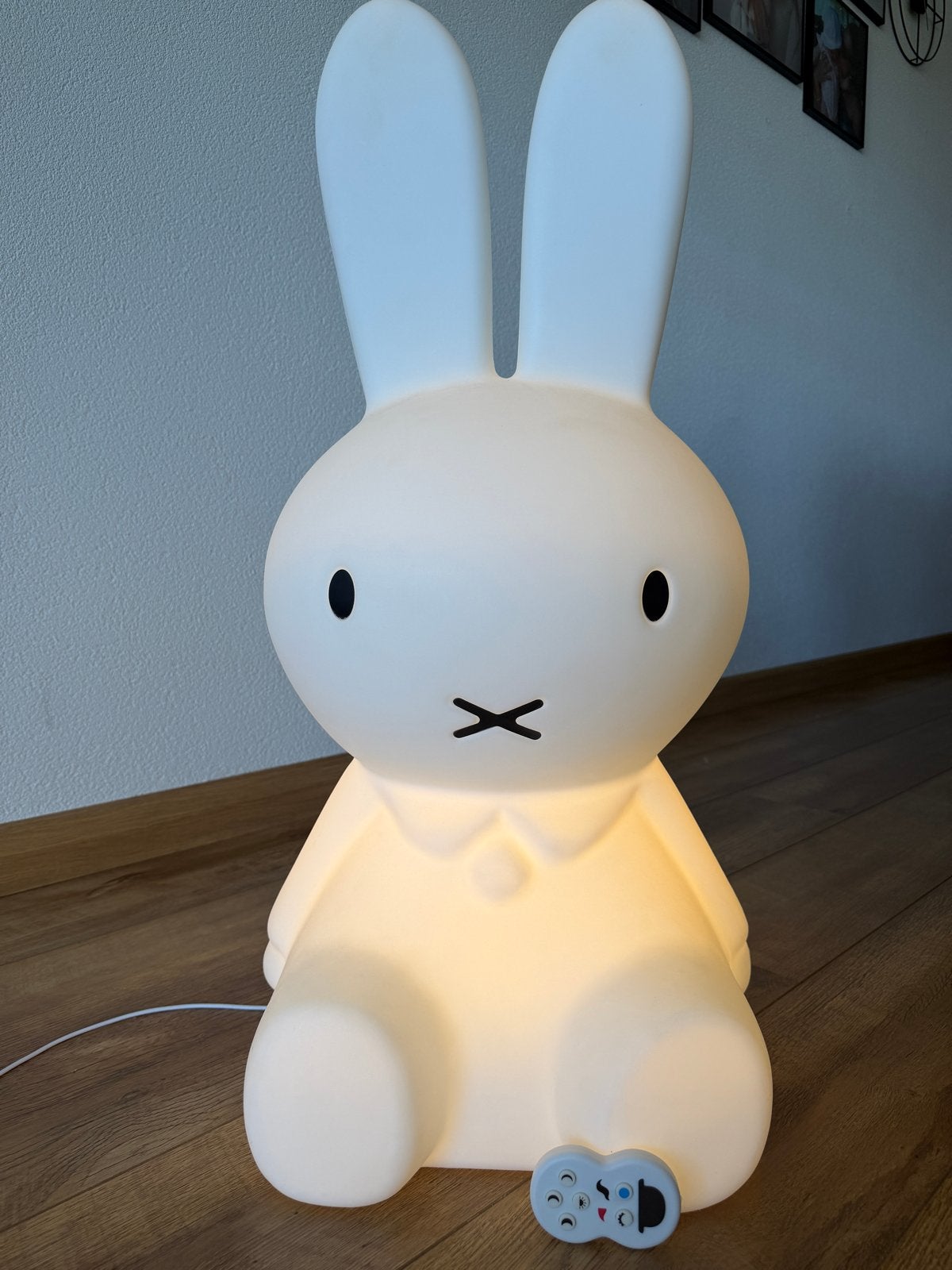 Mr Maria Nijntje lamp 80cm met afstandsbediening - dimbaar, Ophalen, Overige merken, Zo goed als nieuw, Wit