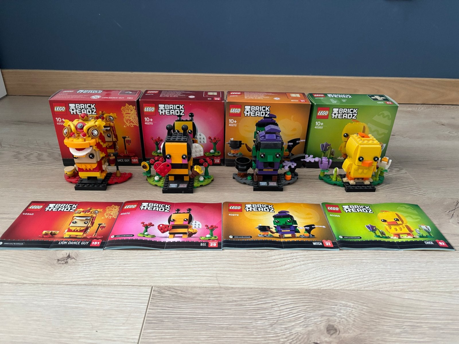 LEGO BrickHeadz Collectie: 4 unieke sets met dozen en boekje, Ophalen, Zo goed als nieuw, Overige merken