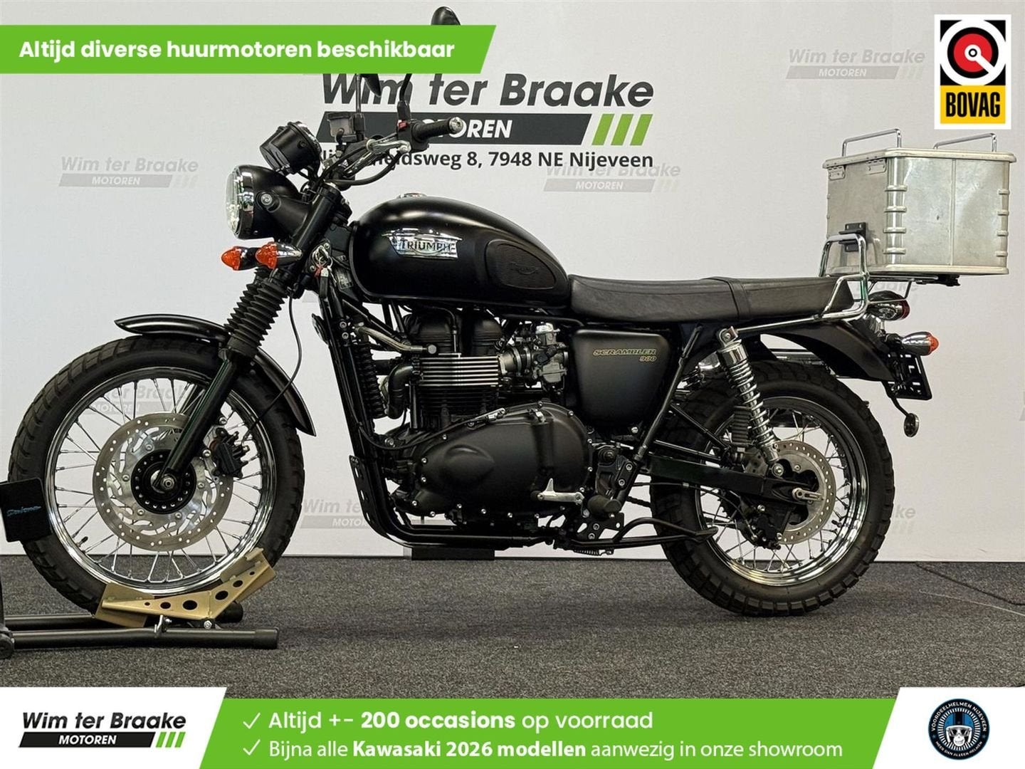Triumph Scrambler 900 (bj 2012) 12,037 km, Motoren, Motoren | Triumph, 2 cilinders, Motorrijbewijs A, Bedrijf, Onbekend