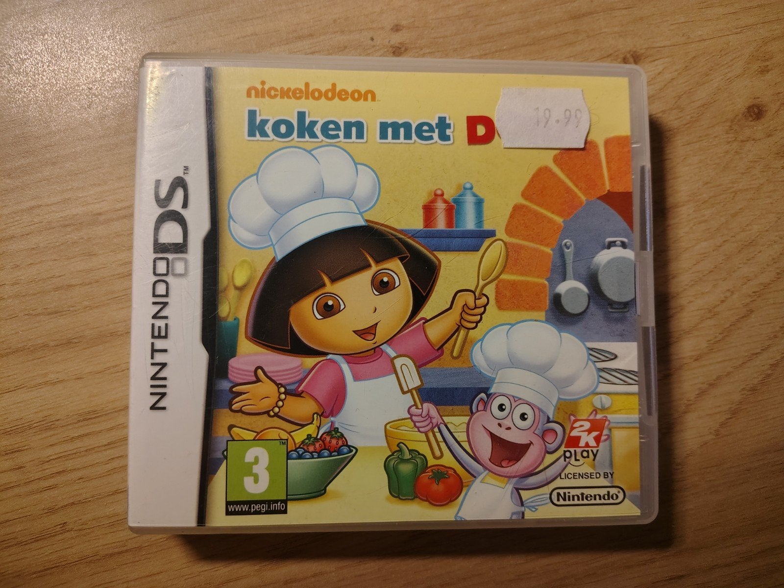 Koken met Dora Nintendo DS Game, Puzzel en Educatief, 1 speler, Ophalen of Verzenden, Zo goed als nieuw