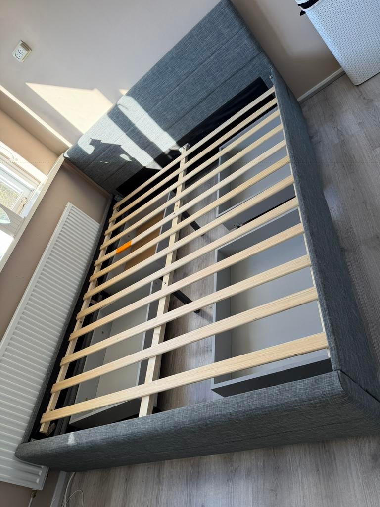 Logeerbed 160 x 200, Huis en Inrichting, Tweepersoons, Ophalen of Verzenden, Zo goed als nieuw, 160 cm