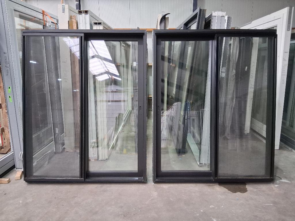 2x Schuifpui BJ2020 + Hor Hr++ Bezorgen factuur mogelijk, Aluminium, Ophalen of Verzenden, Zo goed als nieuw, 150 tot 225 cm