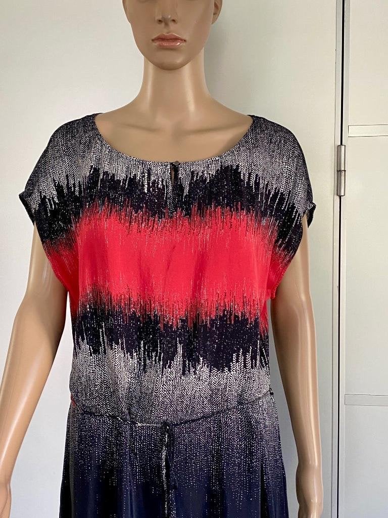 J357 Expresso maat 40=M jurk jurkje rood/zwart/wit, Kleding | Dames, Maat 38/40 (M), Expresso, Ophalen of Verzenden, Zo goed als nieuw