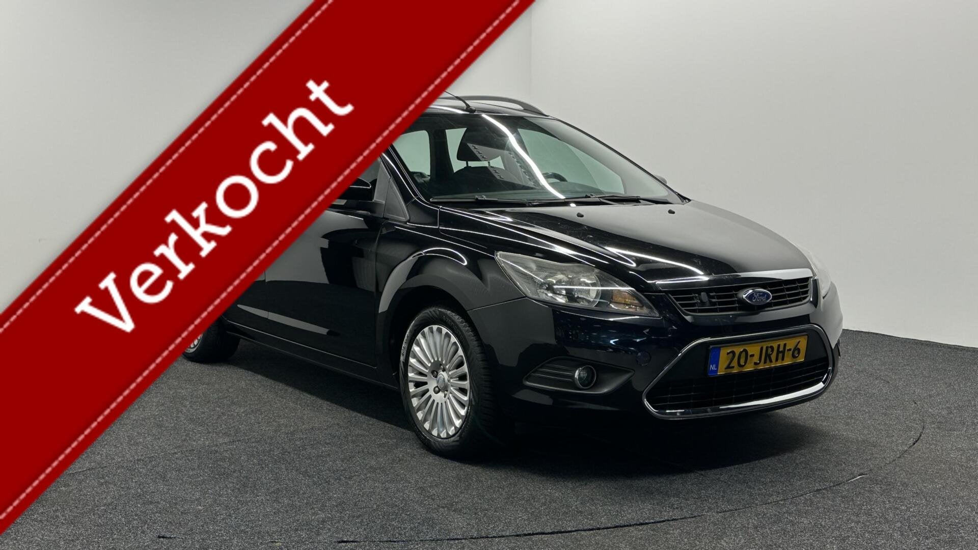 Ford Focus Wagon 1.8 Titanium Flexi Fuel NAVIGATIE CRUISE EC, Gebruikt, 4 cilinders, Met garantie (alle), Zwart