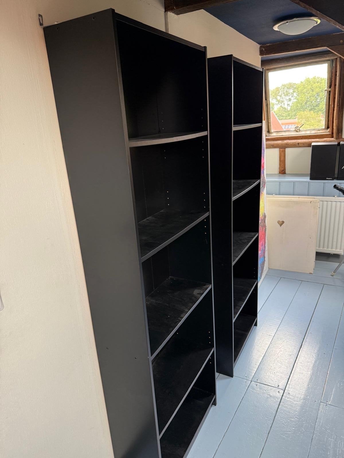 IKEA Billy boekenkast - Zwart, Huis en Inrichting, Kasten | Boekenkasten, Ophalen, Met plank(en), Gebruikt, 200 cm of meer