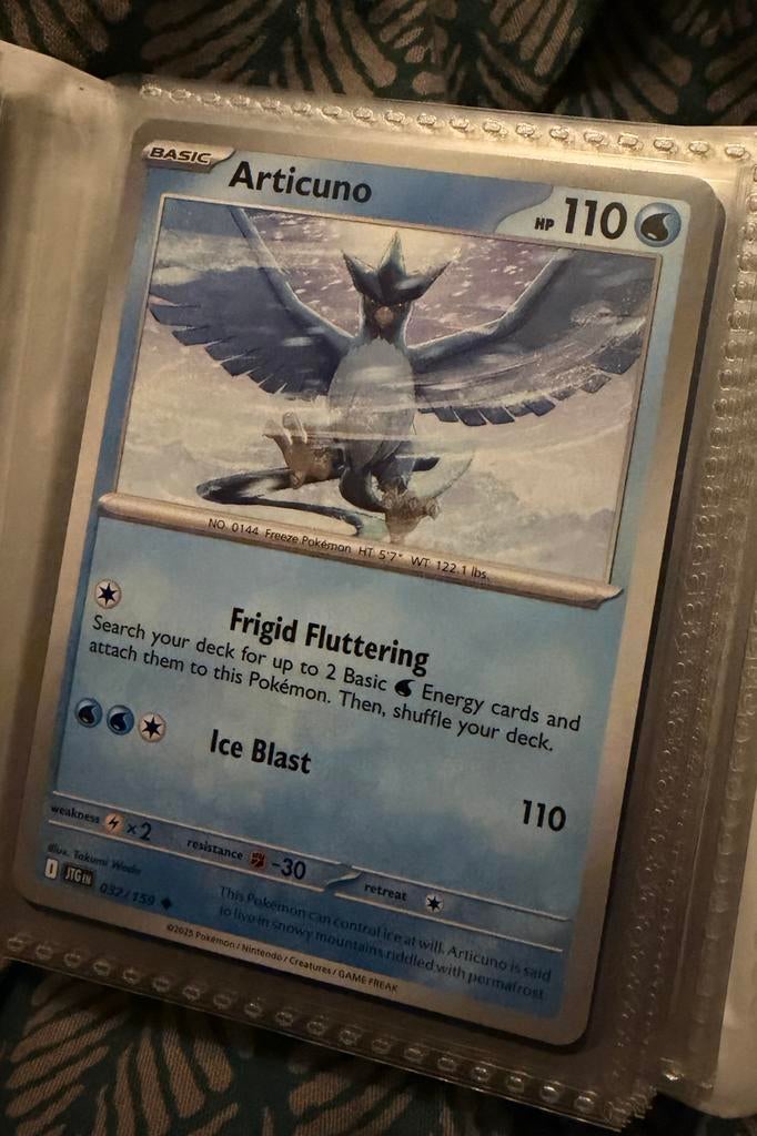 Pokémon Kaart Articuno 032/159, Verzenden, Zo goed als nieuw, Losse kaart