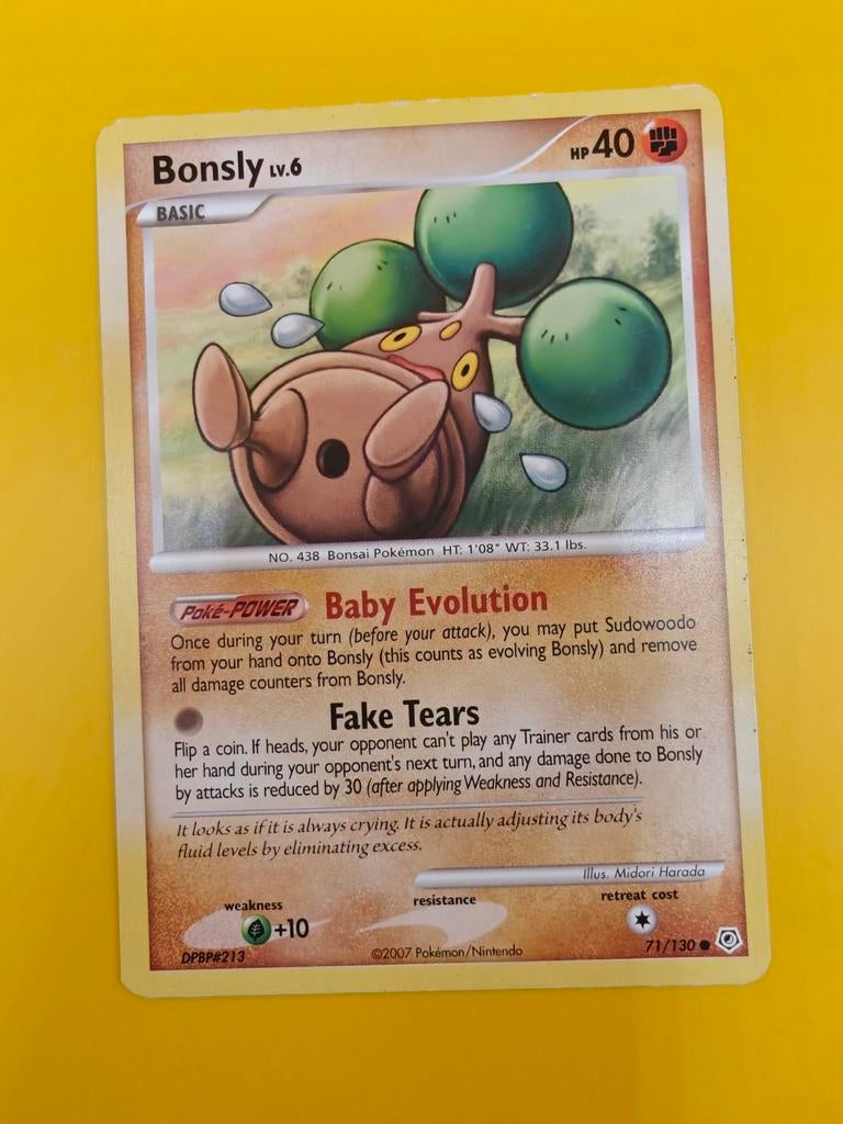 Bonsly Lv.6 - Diamond & Pearl Base Set, Verzenden, Zo goed als nieuw