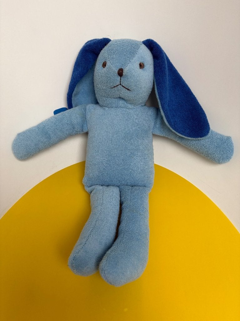 K4128 natalis Achmea konijn blauw badstof, Ophalen of Verzenden, Zo goed als nieuw, Konijn
