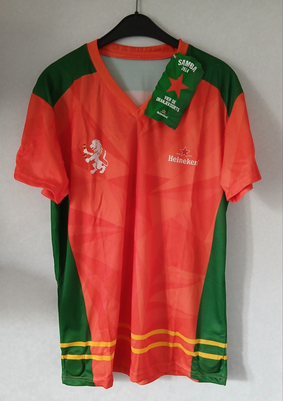 Heineken Oranje Voetbal Shirt Samba 2014 Nieuw, Sport en Fitness, Maat L, Ophalen of Verzenden, Nieuw, Shirt