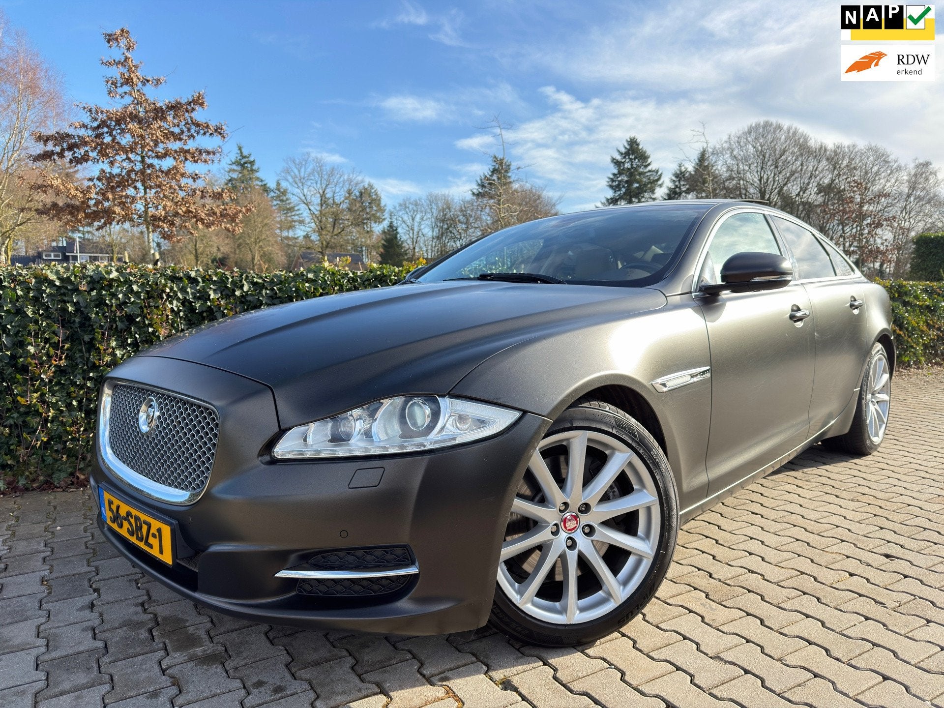 Jaguar XJ 3.0 V6D Premium Luxury , Clima / Cruise / Camera /, Auto's, Jaguar, Euro 5, Achterwielaandrijving, Gebruikt, Beige