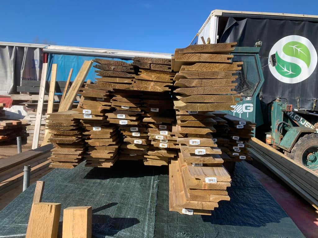 Tuinplank rabatdelen ribben, palen, Ophalen, Nieuw, Planken