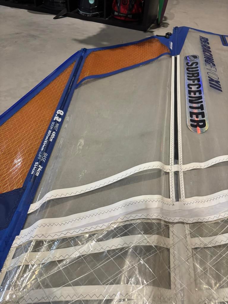Neilpryde RS Racing EVO XII 8.2, Watersport en Boten, Ophalen, 7 m² of meer, Zeil, Gebruikt