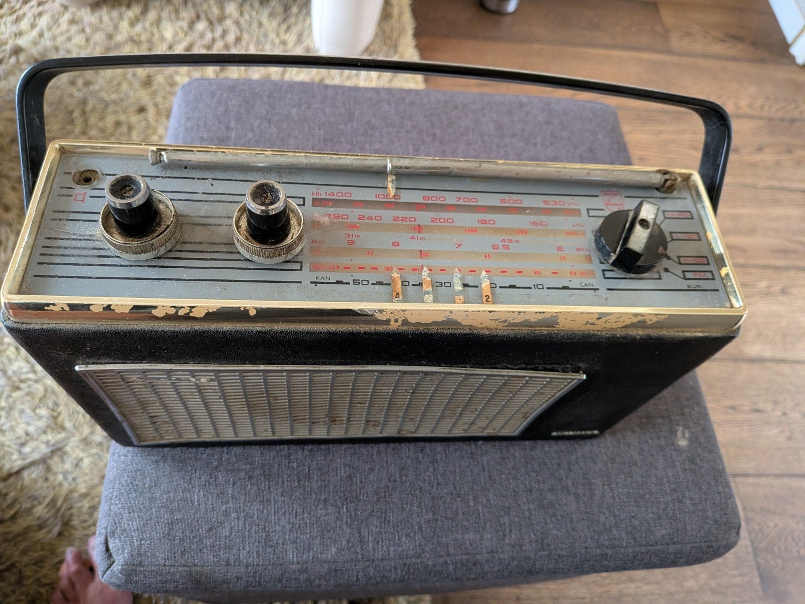 Vintage Transistorradio Automatic Philips - Jaren '60, Audio, Tv en Foto, Ophalen of Verzenden, Gebruikt