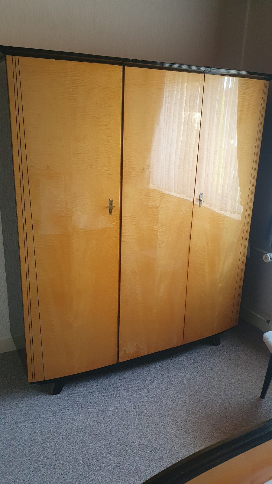 Vintage Slaapkamer Set - Kast, Boudoir, Bed, Nachtkastjes, Ophalen