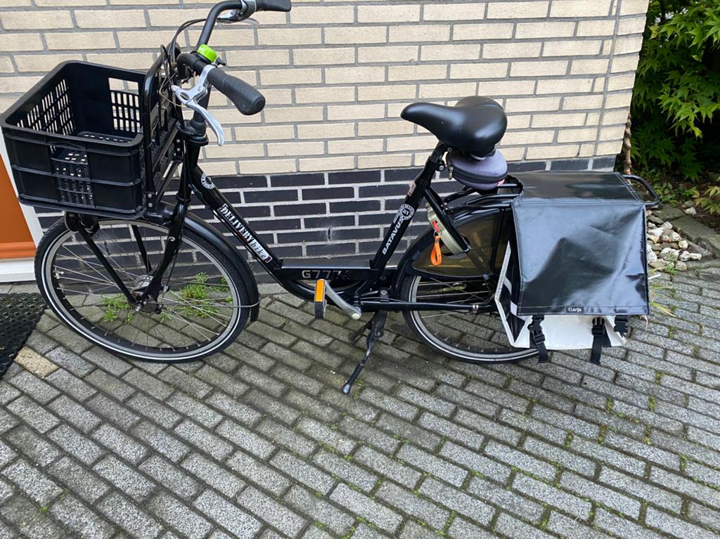 Batavus Delivery fiets, versnelling, stuurslot en fietskrat., Ophalen, Gebruikt, Batavus, Versnellingen