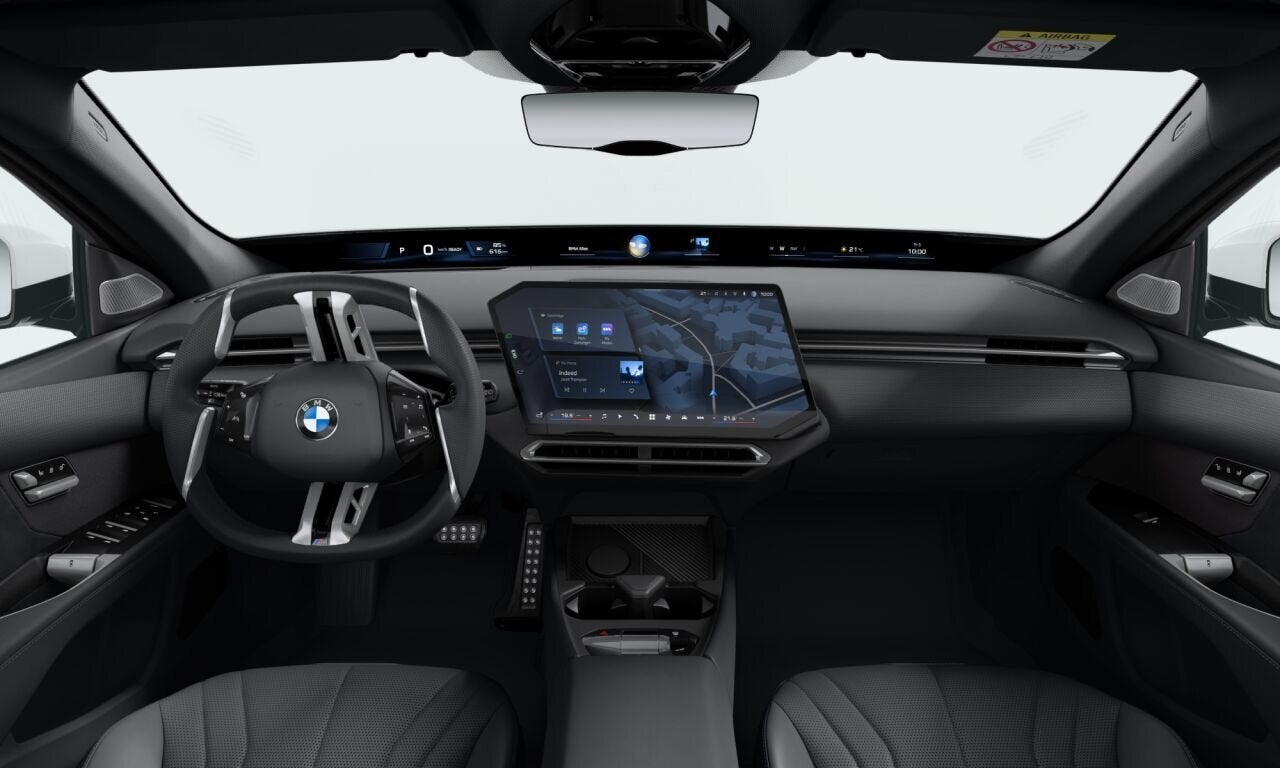 BMW i3 50 xDrive M Sport / Panoramadak / 3D Head-Up / M Mult, Automaat, Zwart, Wit, Leder