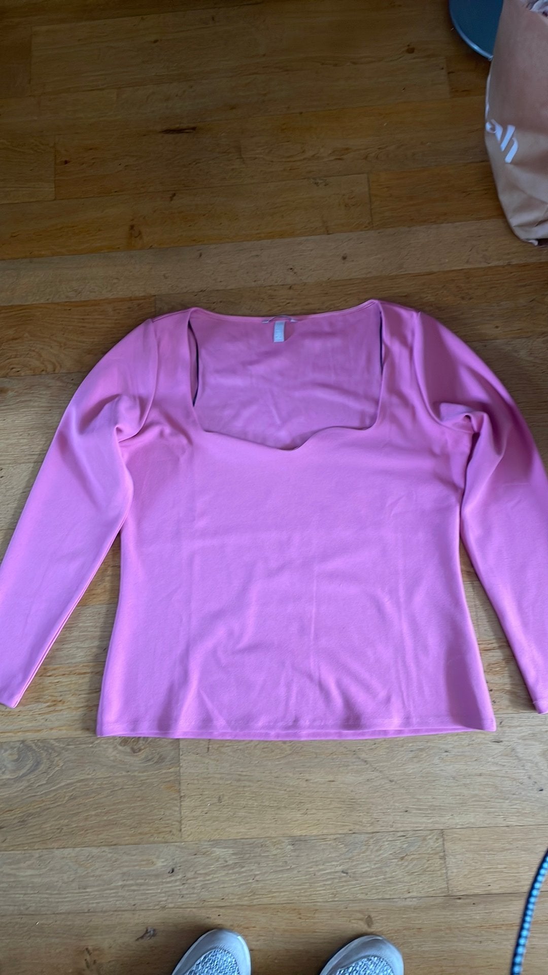 H&M rose damesshirt mt;XL, Maat 46/48 (XL) of groter, Ophalen of Verzenden, Zo goed als nieuw, Korte mouw