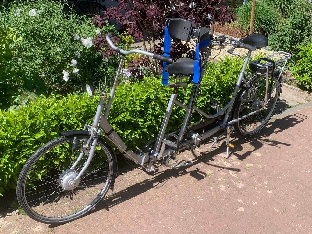 Deelbare Elektrische tandem met besturing achter, 53 tot 57 cm, Minder dan 10 versnellingen, Velgrem, Ophalen of Verzenden