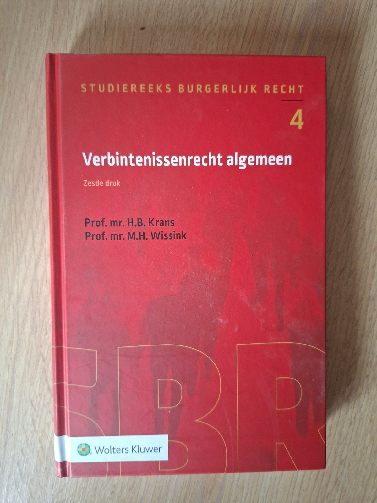 Verbintenissenrecht algemeen - Studiereeks Burgerlijk Recht, Boeken, Prof. mr. H.B. Krans, Prof. mr. M.H. Wissink, Zo goed als nieuw