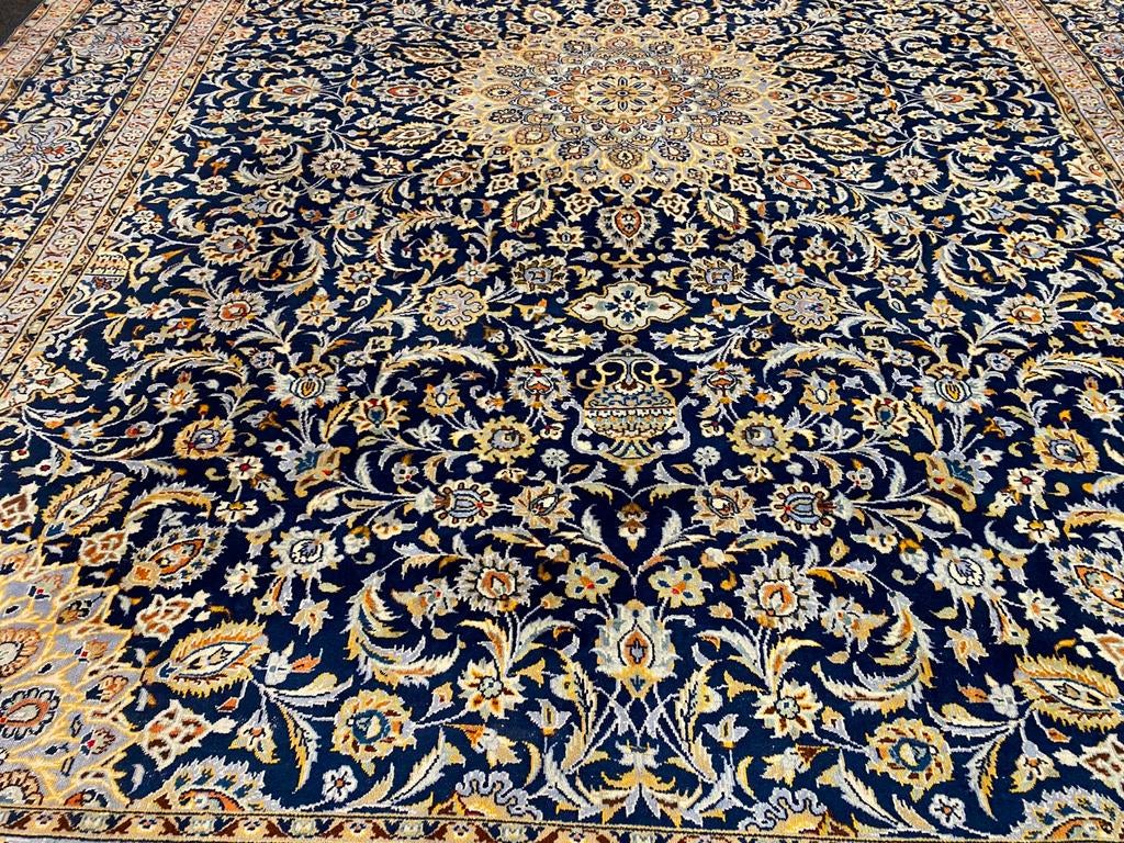 Mooi origineel handgeknoopt perzisch kashan tapijt, ., 200 cm of meer, Ophalen of Verzenden, Zo goed als nieuw