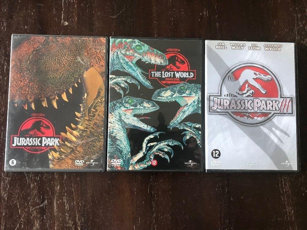Jurassic Park Trilogie met deel 1 t/m 3 ( 3 DVD's ), Vanaf 12 jaar, Ophalen of Verzenden, Zo goed als nieuw