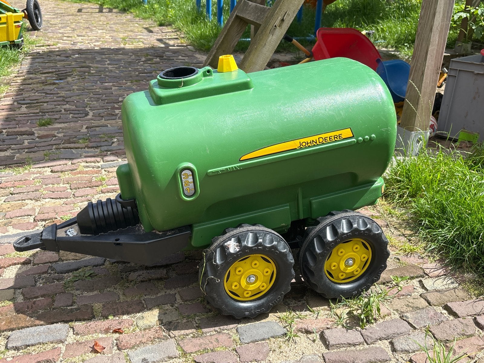 John Deere watertank aanhanger voor traptractor, Verzenden, Gebruikt