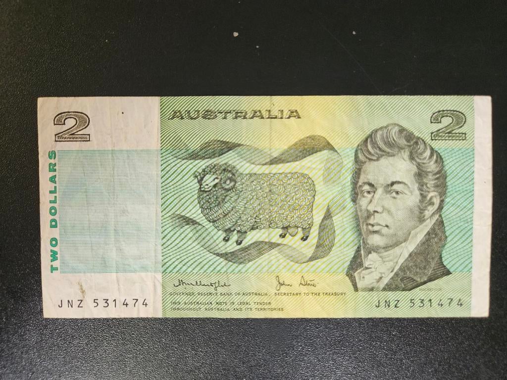 Australië pick 43c 1979, Postzegels en Munten, Bankbiljetten | Oceanië, Ophalen of Verzenden, Los biljet