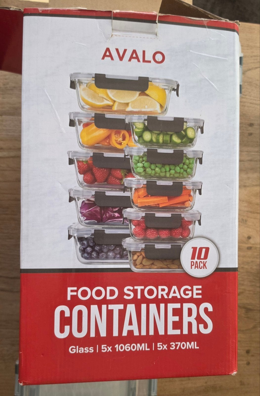 Avalo food containers van glas, Glas, Nieuw, Ophalen of Verzenden, Voorraadpot