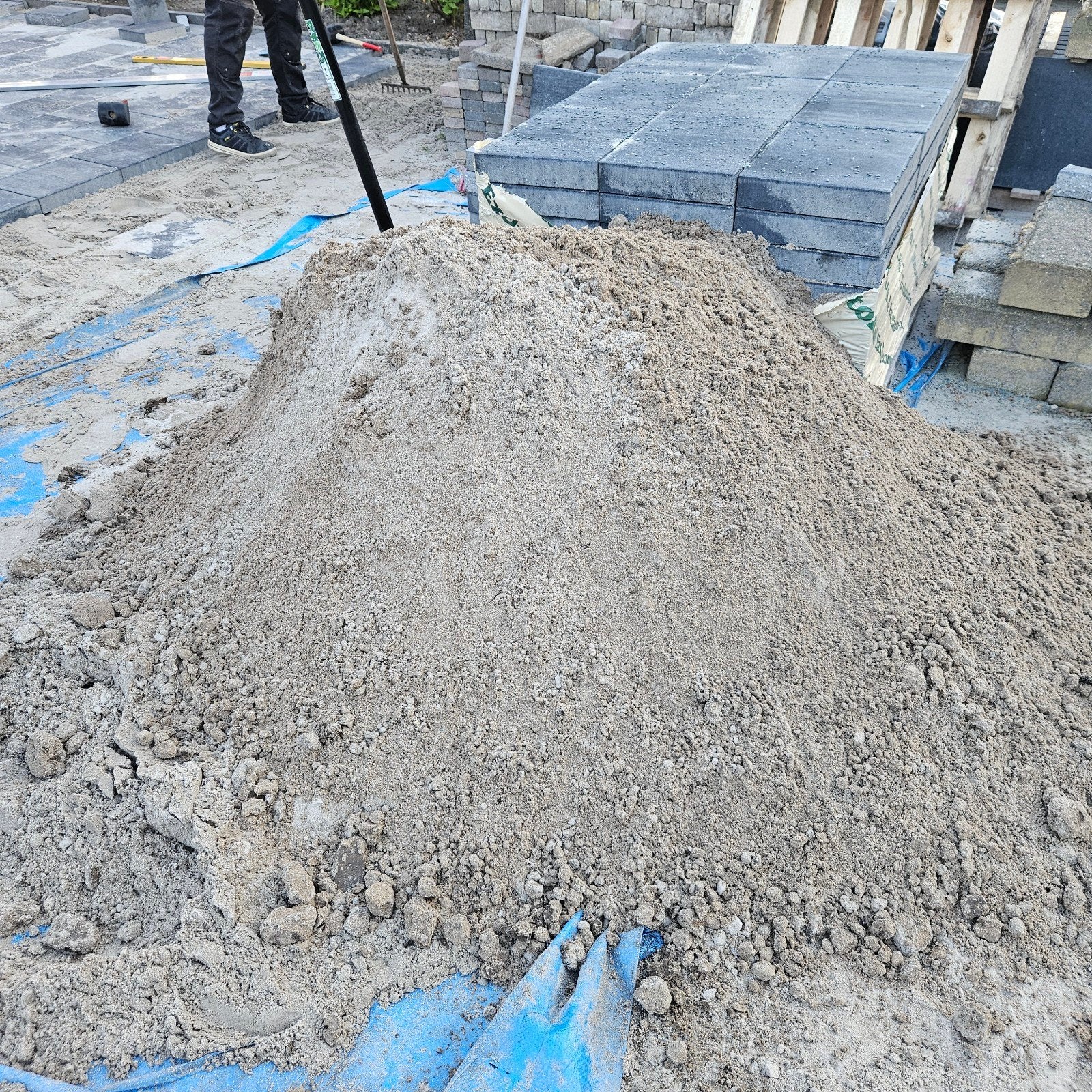 Ophoogzand / Straatzand - Ideaal voor bestrating, Tuin en Terras, Zand, Ophalen of Verzenden, Gebruikt, Straatzand