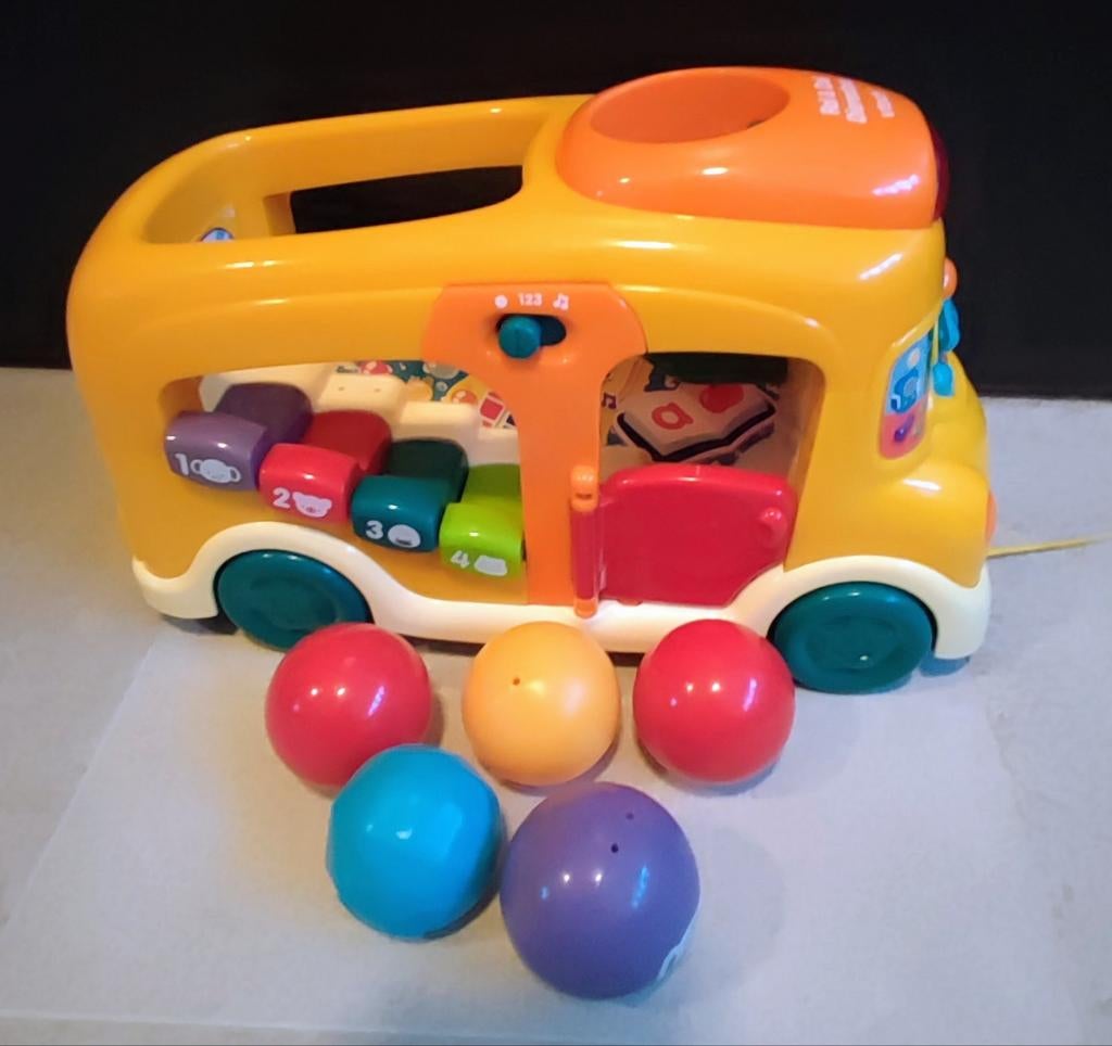 Gele speelbus met ballen en geluid, Ophalen of Verzenden