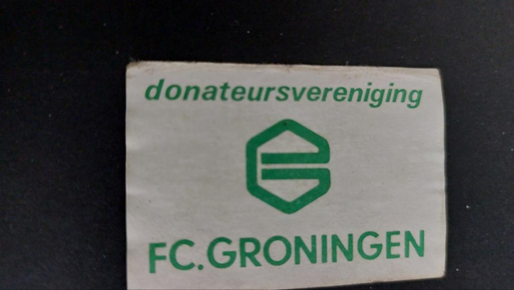Luciferetiket, FC.Groningen, donateursvereniging, Verzenden, Gebruikt, Luciferdoosjes of -merken