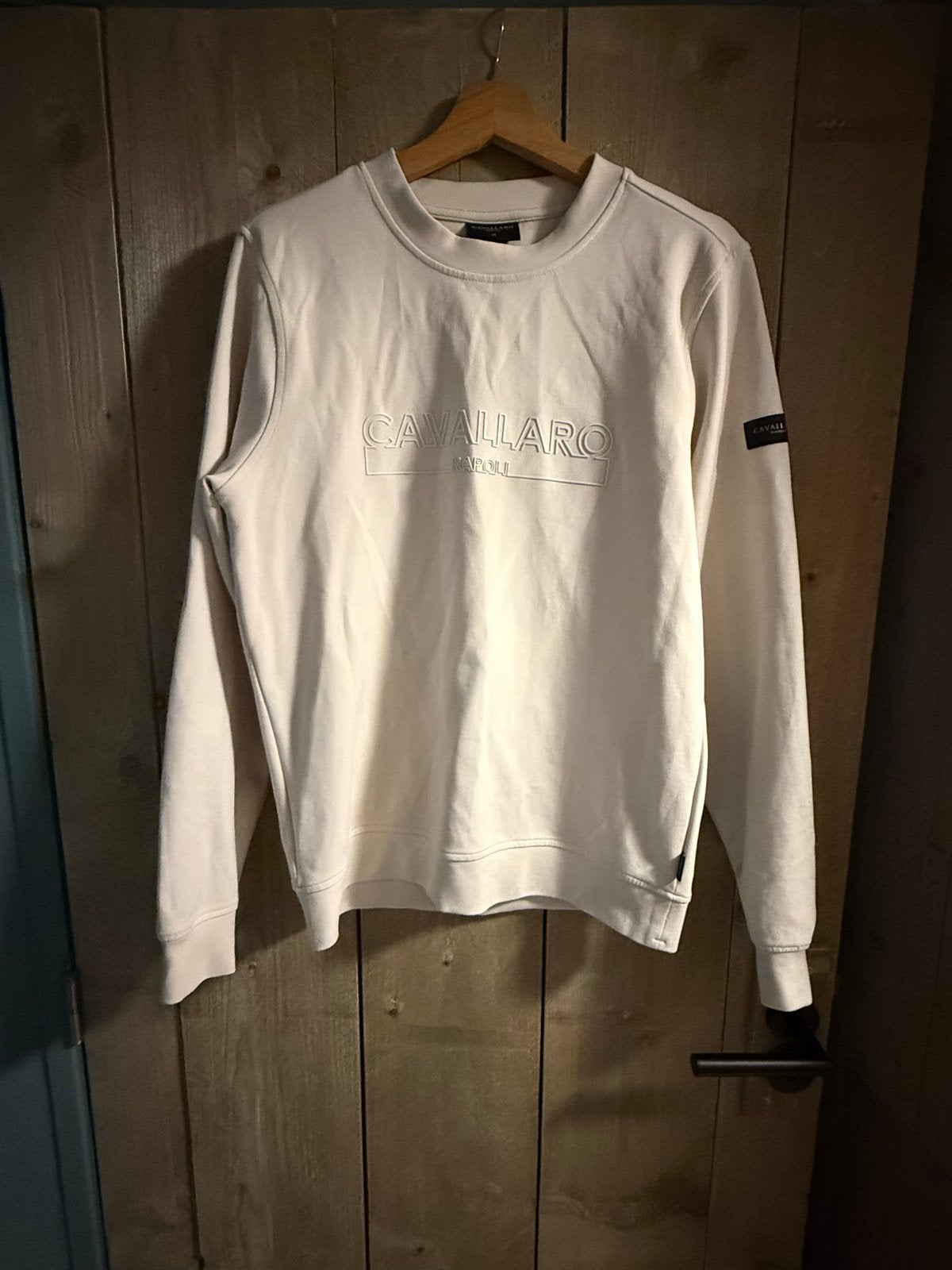 Cavallaro Napoli Sweater Maat M - Crème, Kleding | Heren, Truien en Vesten, Ophalen of Verzenden, Zo goed als nieuw, Maat 48/50 (M)