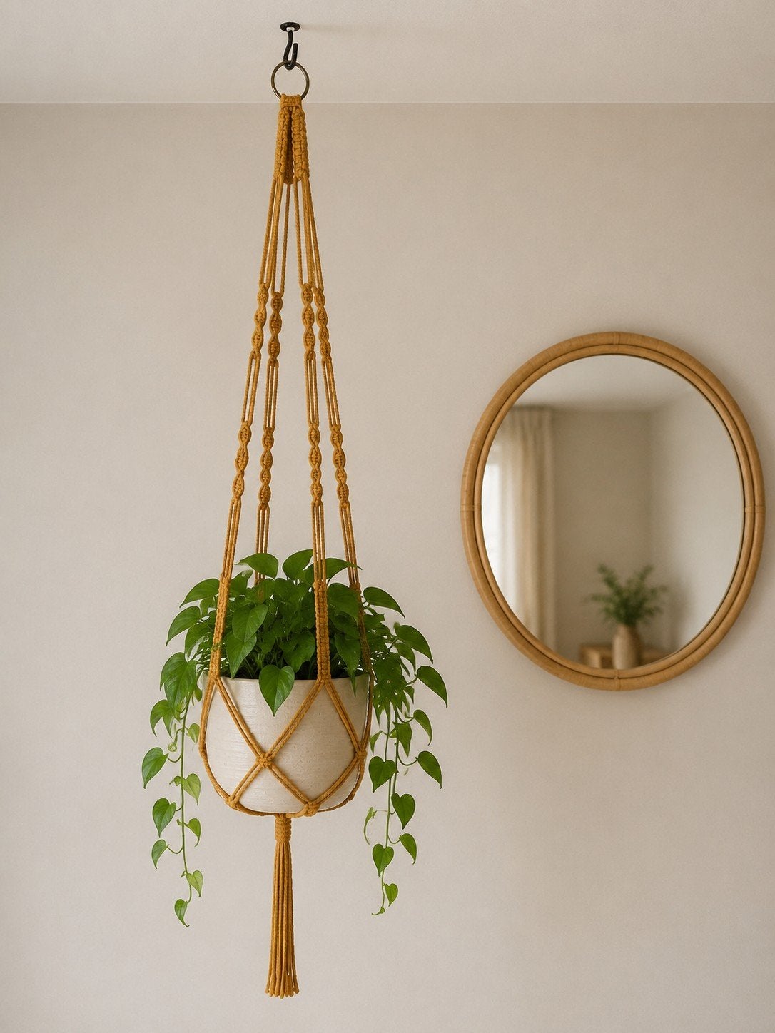 macramé plantenhanger, Ophalen of Verzenden, Nieuw