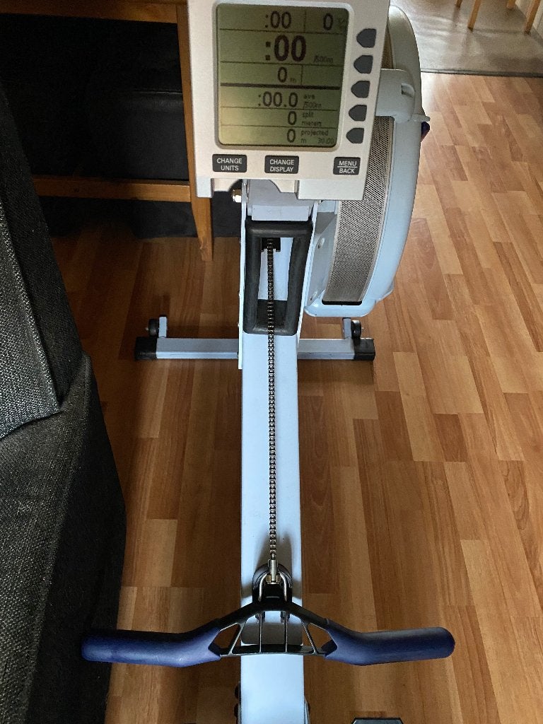 Concept 2 roeitrainer met PM4 display, Ophalen, Benen, Gebruikt, Metaal