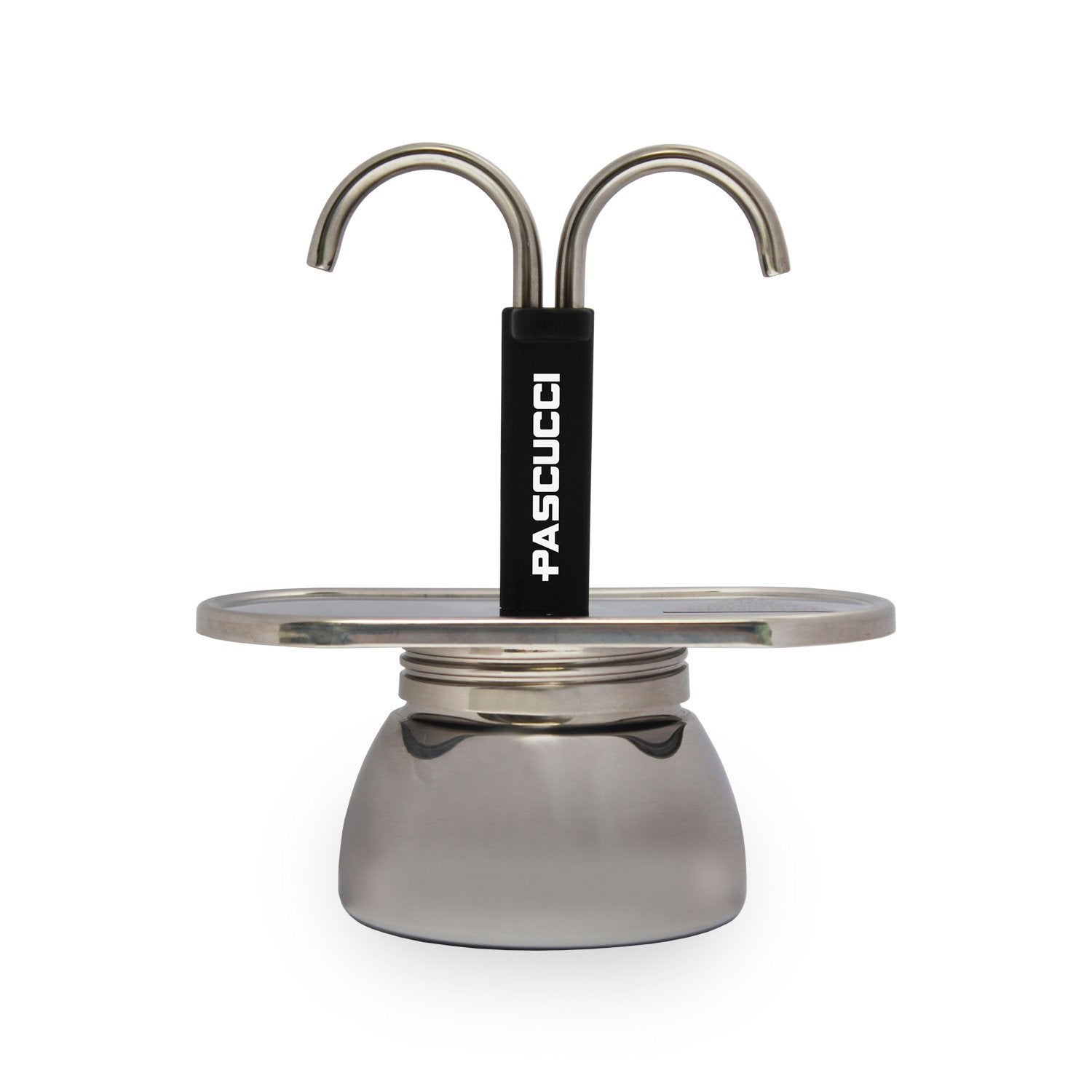 Moka Coffee Pot steel 2 Cups (that works also on an inductio, Ophalen of Verzenden