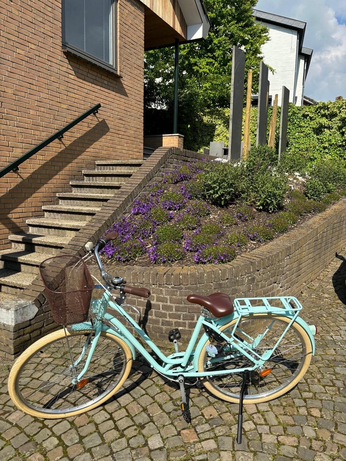 Btwin Elops 120 Stadsfiets 28inch Meisjes- Lichtblauw