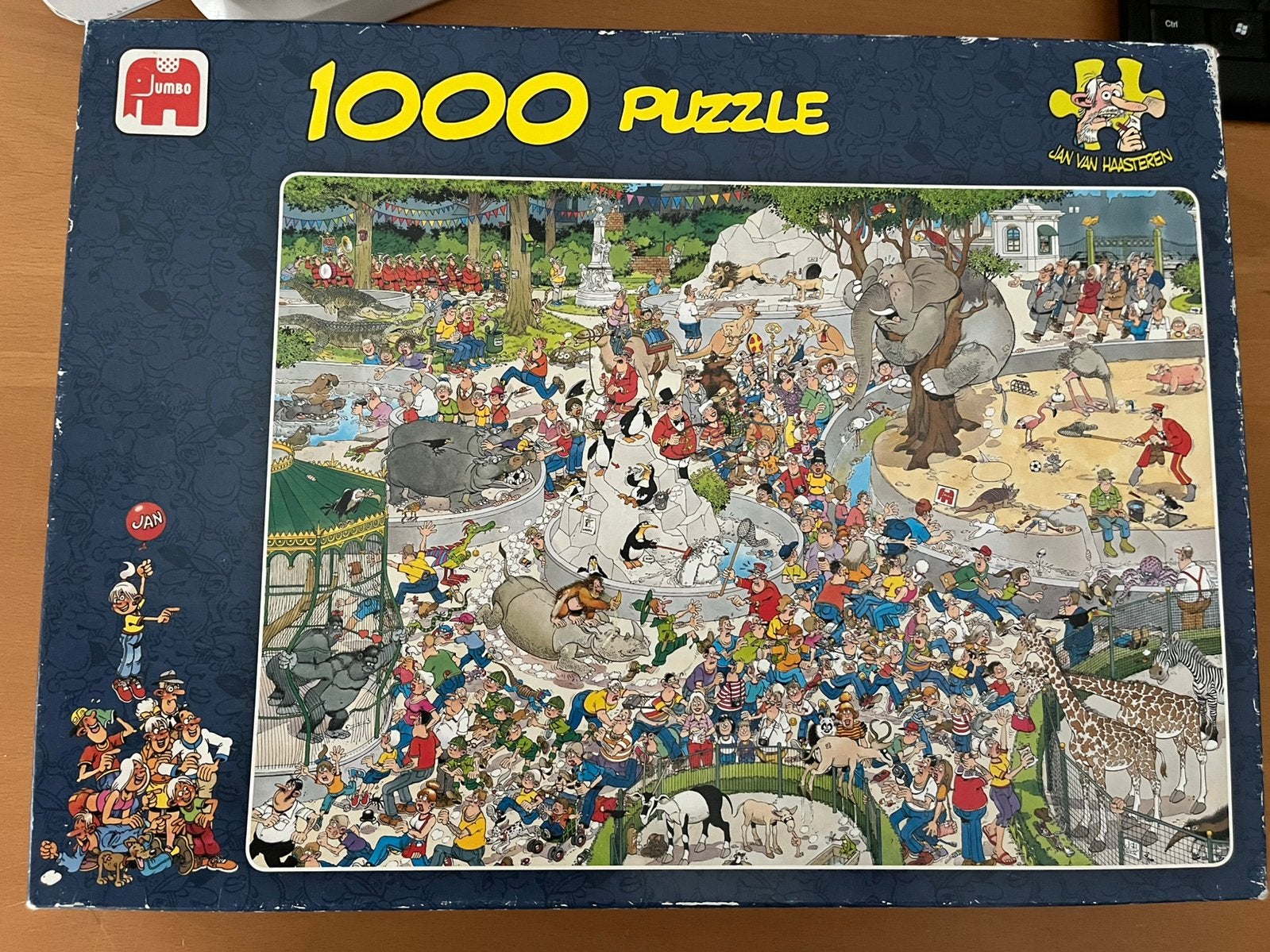 Jan van Haasteren puzzel “de dierentuin”, Ophalen of Verzenden, 500 t/m 1500 stukjes, Zo goed als nieuw, Legpuzzel