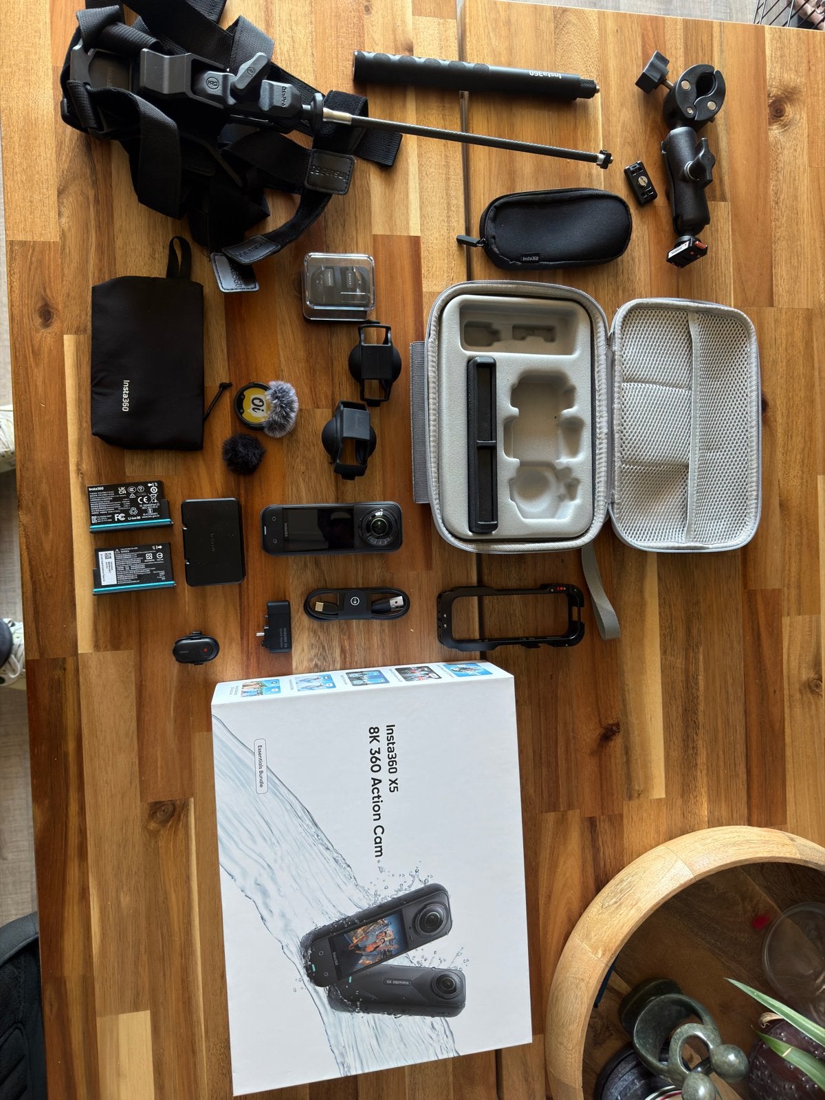 Insta360 X5 8K 360 Action Cam met uitgebreide accessoires, Ophalen, Zo goed als nieuw, Overige merken
