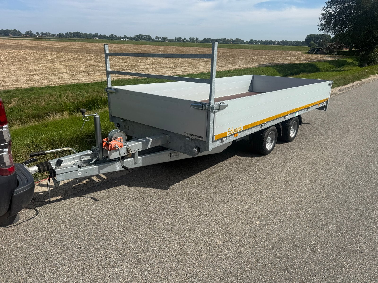 Eduard plateauwagen 2 asser - Zo goed als nieuw, Ophalen, ., Zo goed als nieuw, .