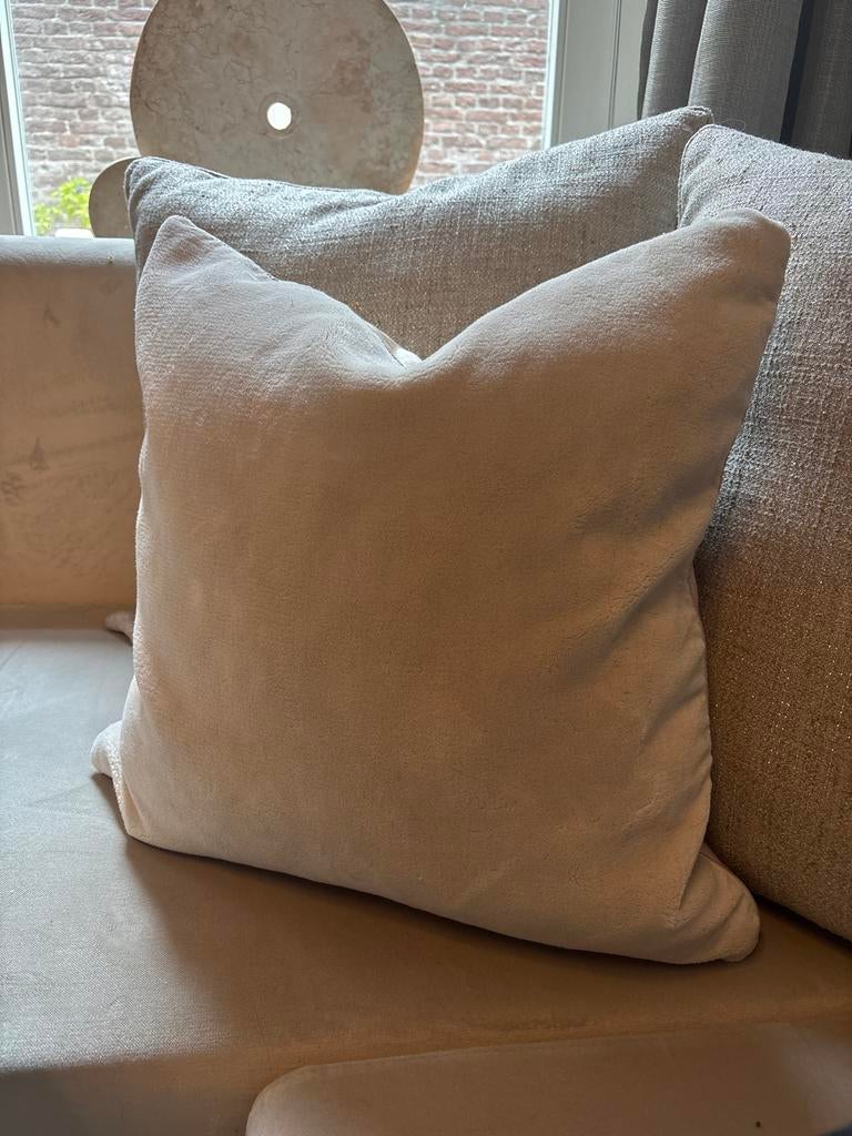 Duran Interiors kussen, Huis en Inrichting, Ophalen of Verzenden, Gebruikt, Beige, Vierkant