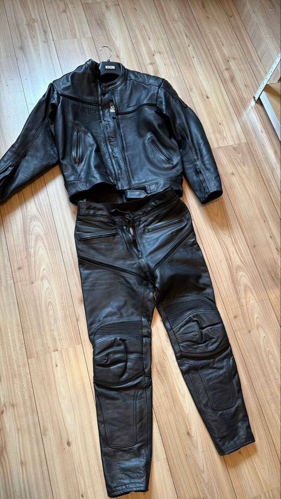 Leren motorpak (jas en broek) - Cafe Racer Collection, Motoren, Ophalen of Verzenden, Tweedehands, Heren, Combipak