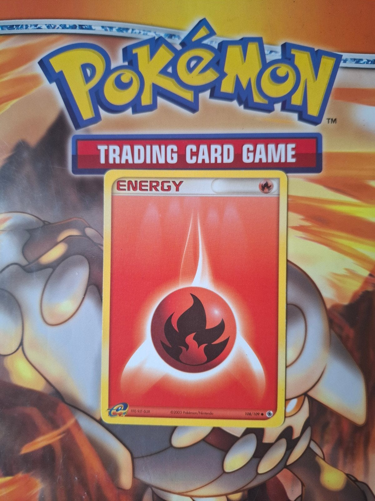 Fire energy 108/109 Ex Ruby&Sapphire set pokemon kaart, Ophalen of Verzenden, Gebruikt, Losse kaart