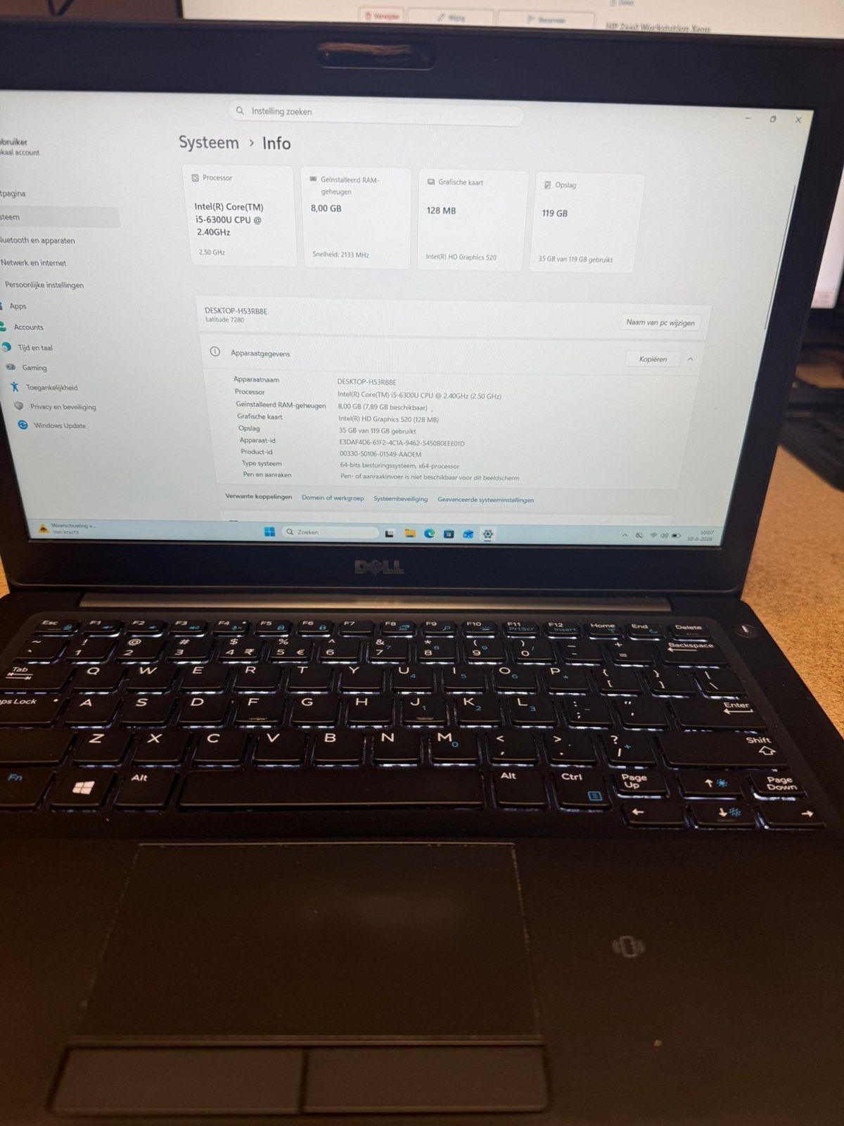 Dell Latitude 7280 Laptop  Intel i5  8GB RAM  128GB SSD  W11, Computers en Software, Windows Laptops, Gebruikt, 2 tot 3 Ghz, Qwerty