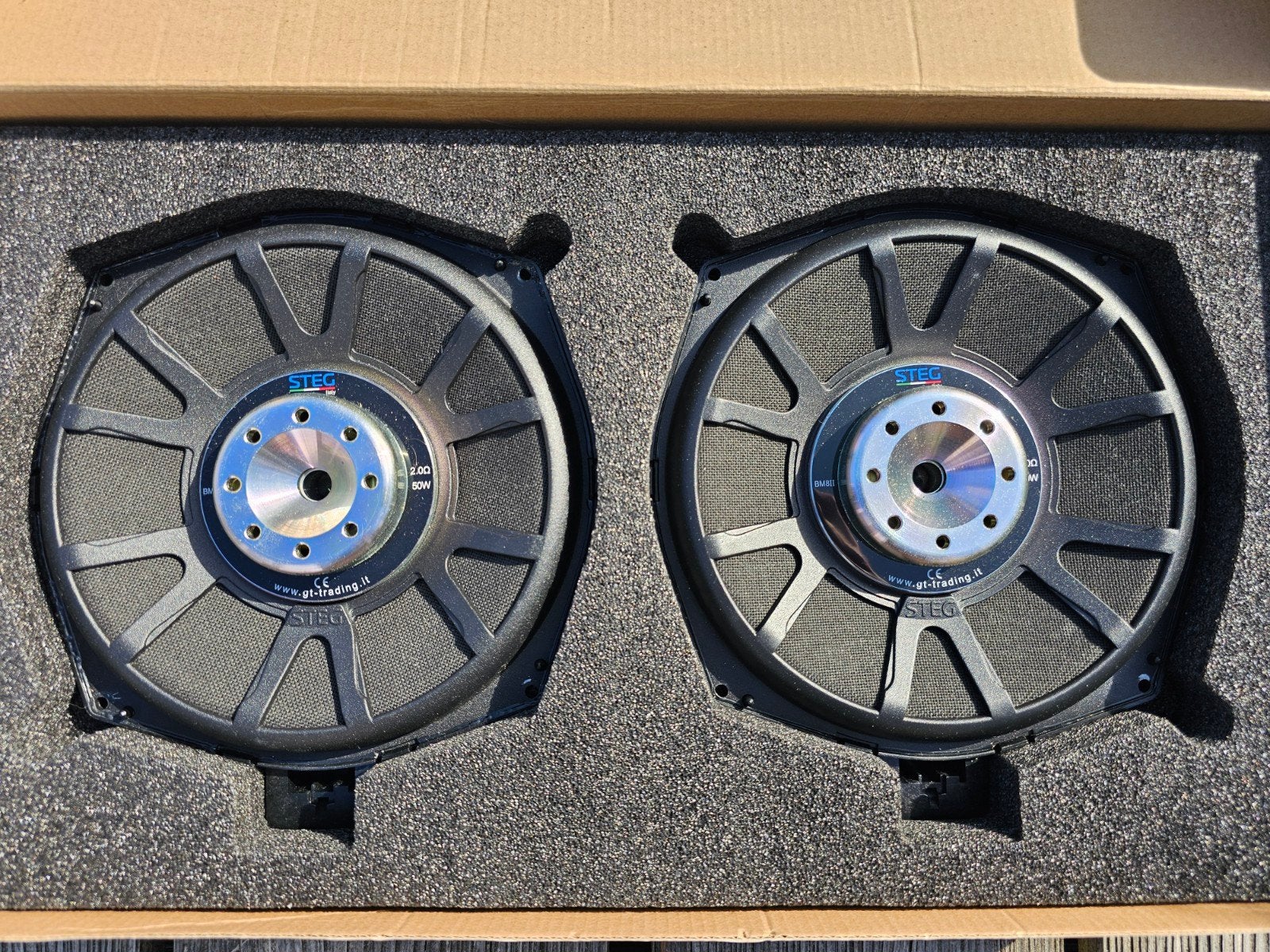 Steg BM8ii subwoofers, Auto diversen, Autospeakers, Ophalen of Verzenden